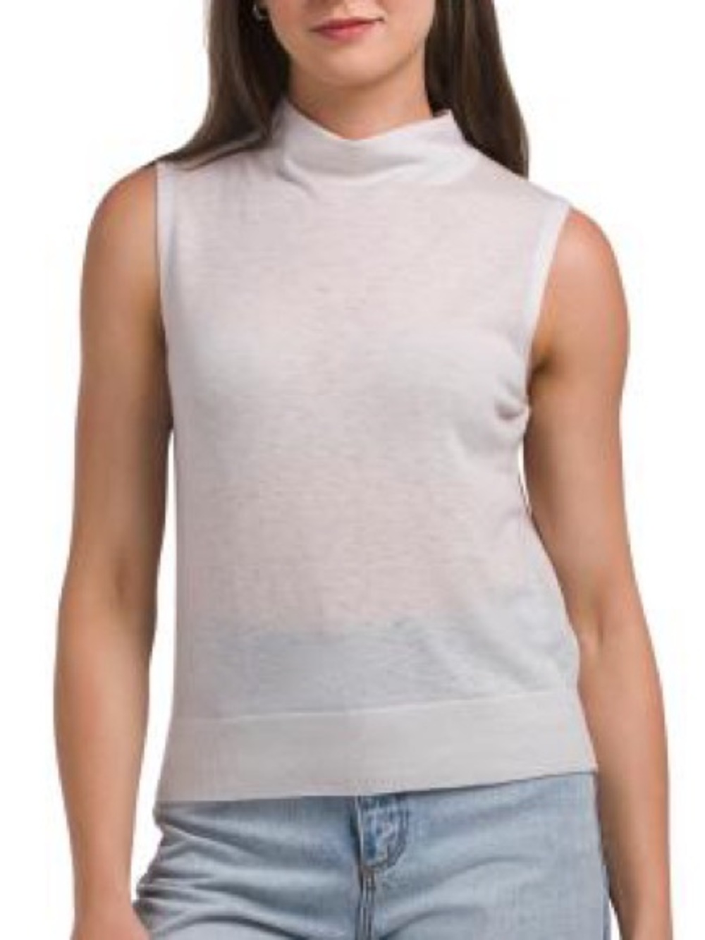 VINCE MOCK NECK SLEEVELESS TANK********SIZE: SMALL